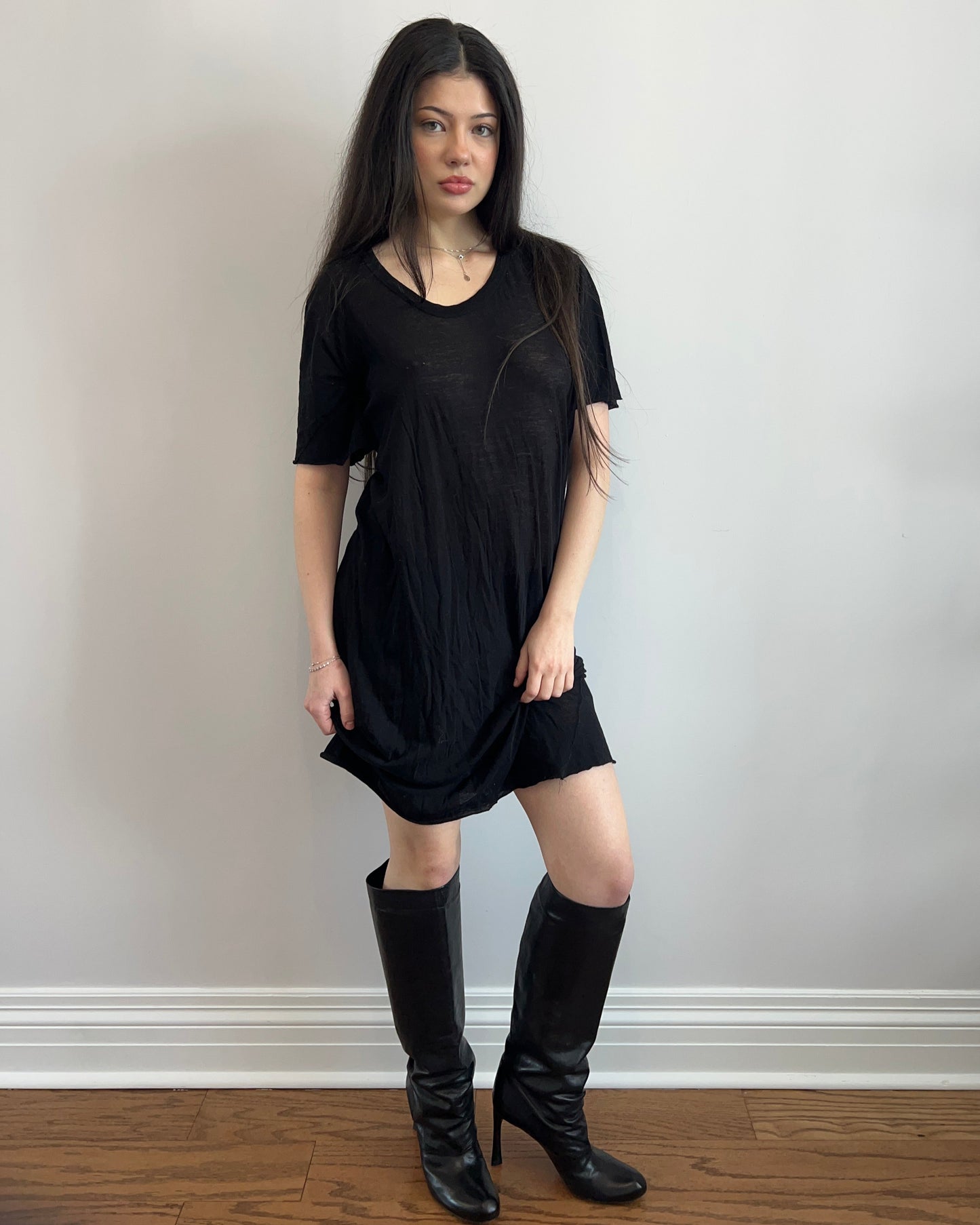 Rick Owens Anthem S/S 2011 Black T-Shirt