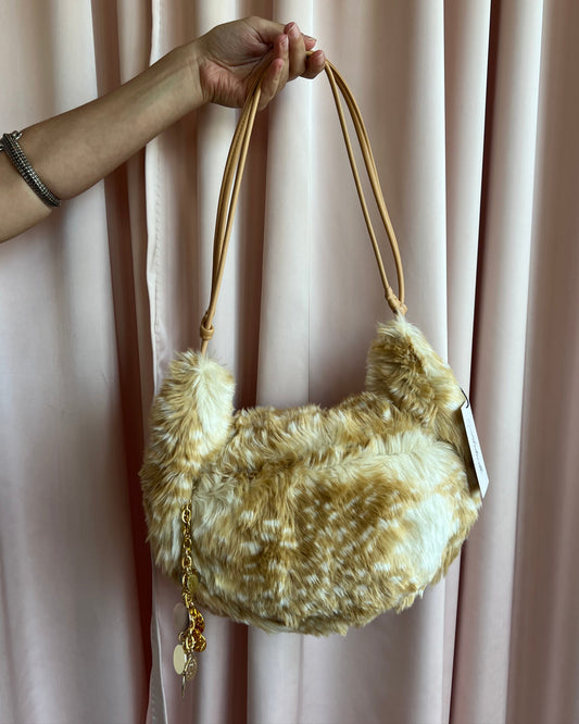 Tsumori Chisato Faux Fur Deer Print Handbag