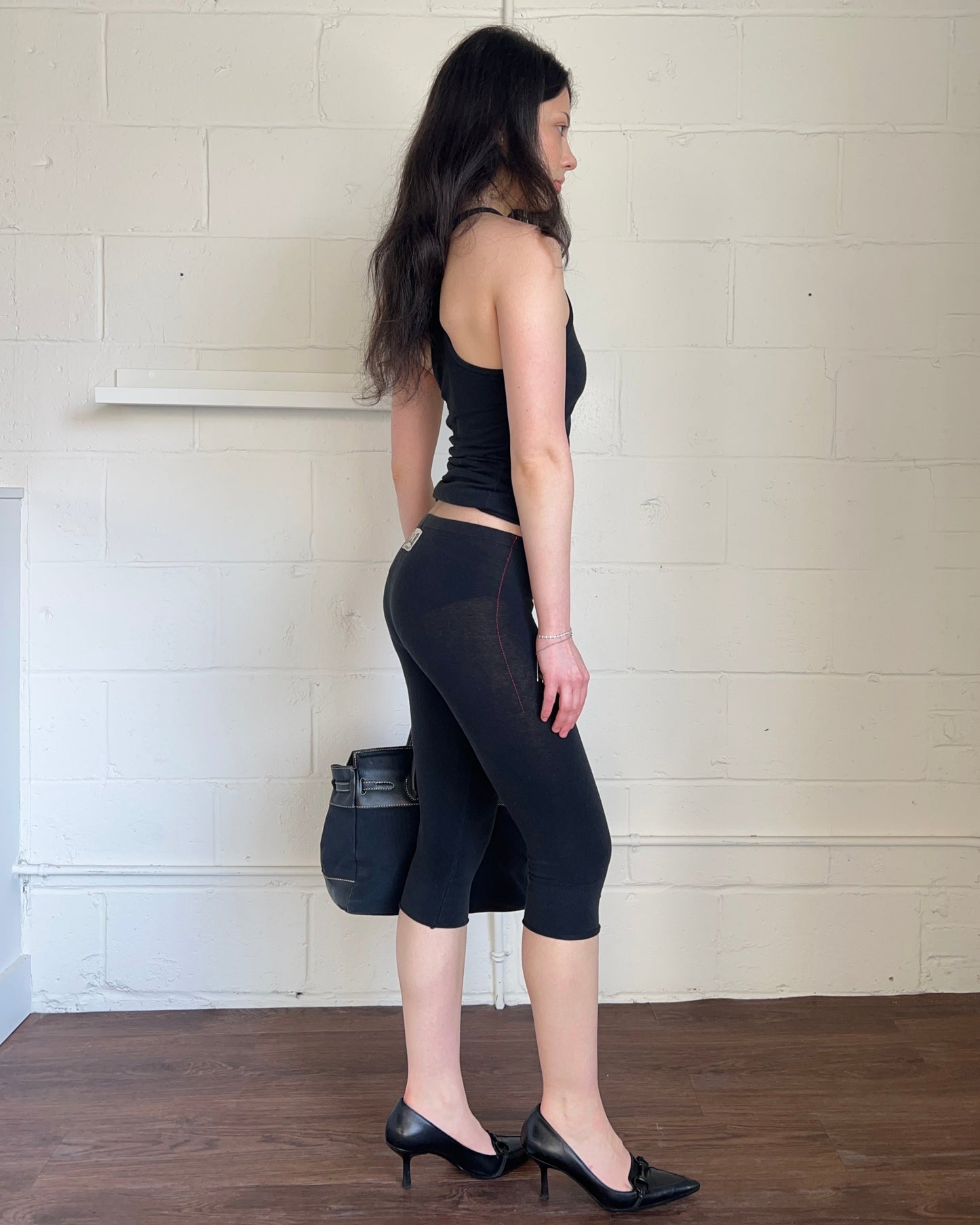 L.G.B. Black Cropped Leggings