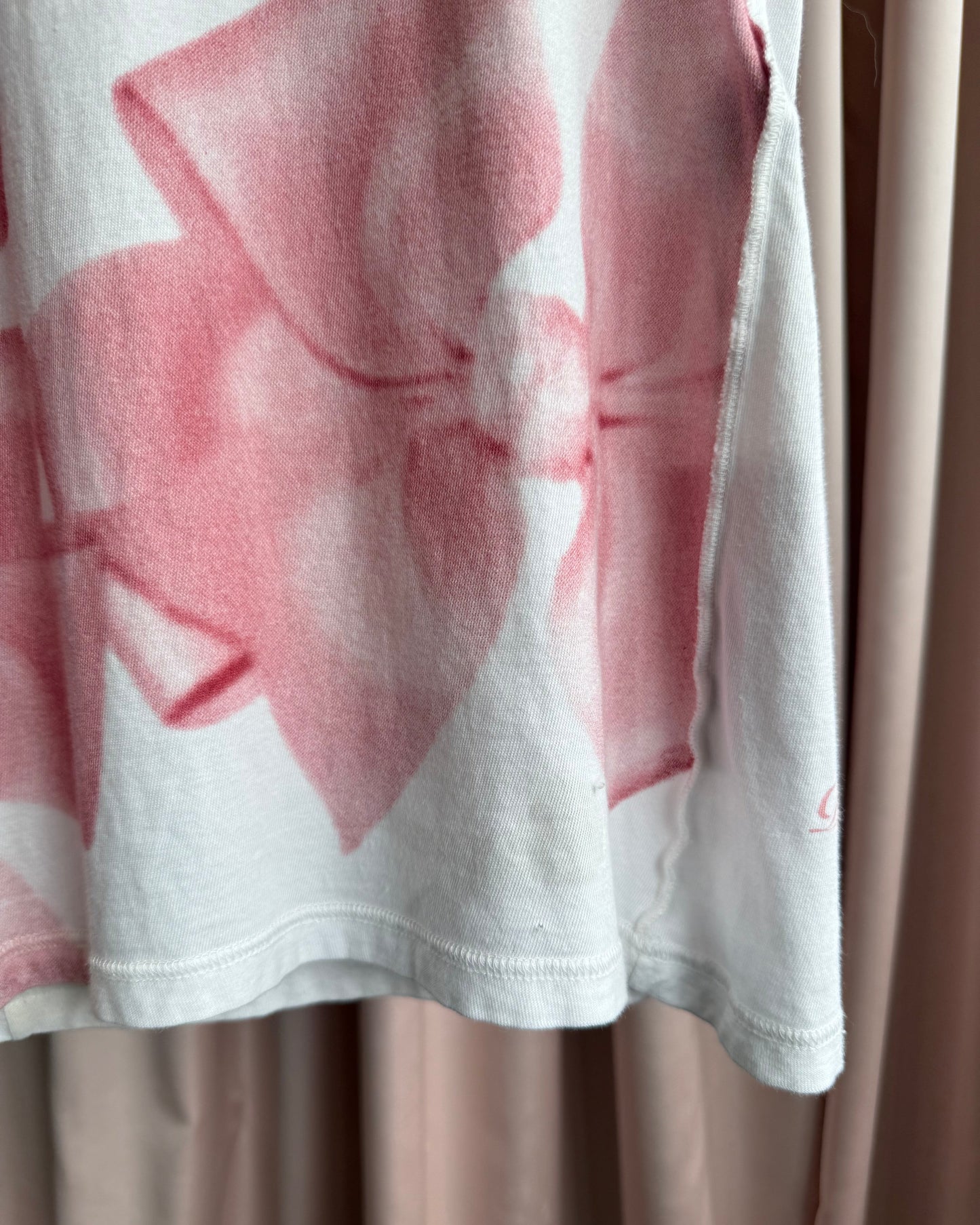 D&G White & Pink Bow Print Tank Top