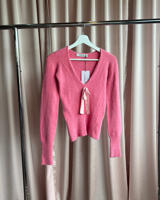Twin-Set Simona Barbieri Pink Angora Sweater