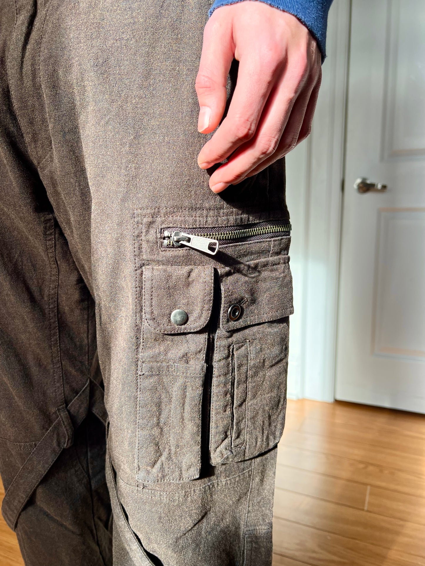 Katharine Hamnett London Brown Bondage Cargo Pants