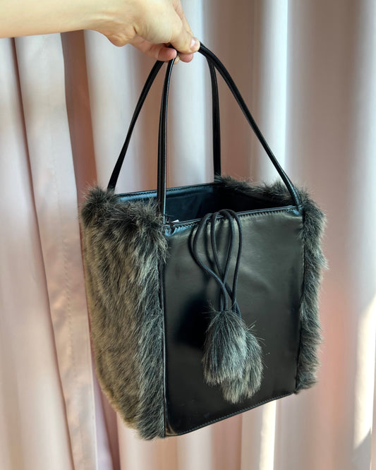 Issey Miyake Furry Cube Handbag