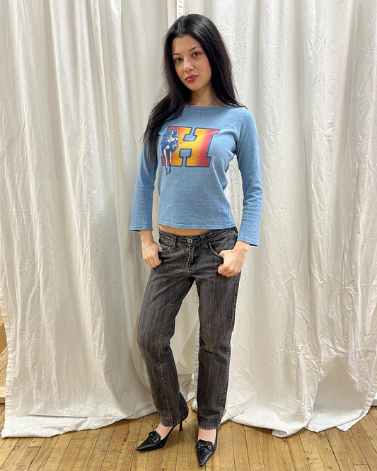 Hysteric Glamour Graphic Long Sleeve Top