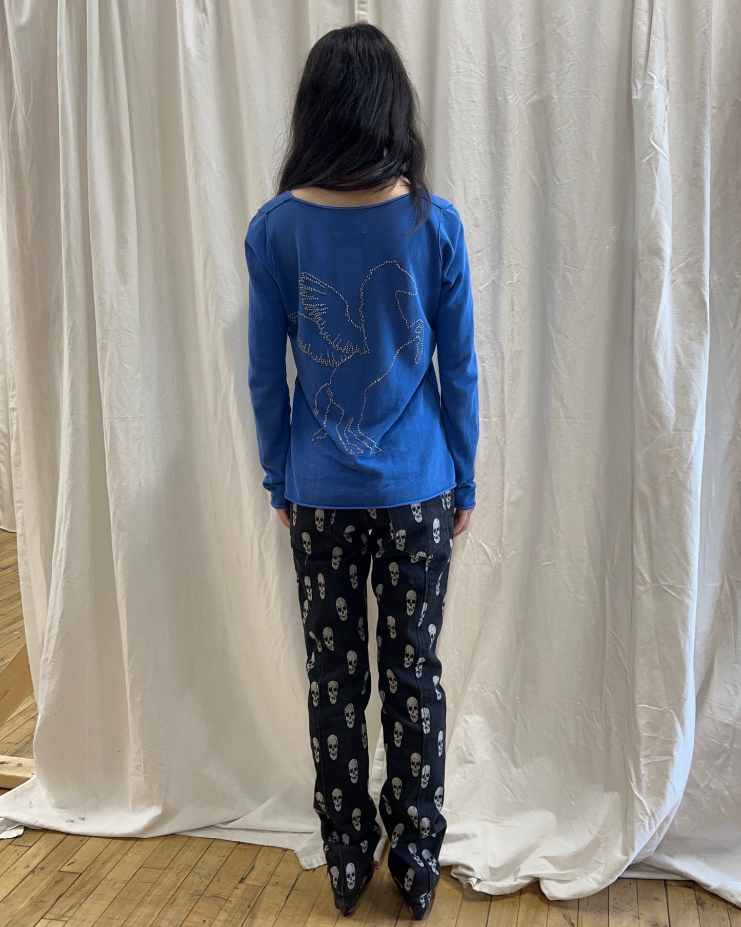 Alexandre Herchcovitch Skull Print Denim