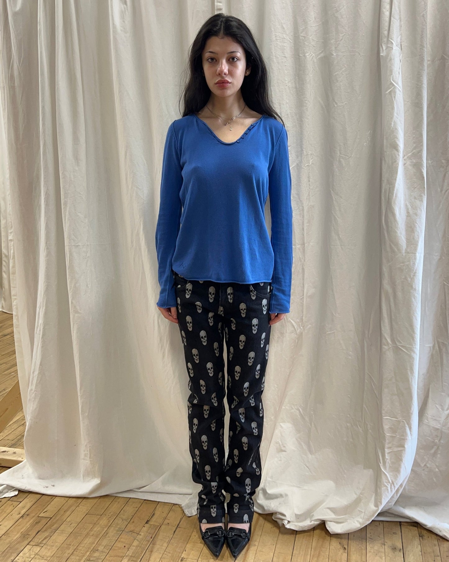 Alexandre Herchcovitch Skull Print Denim