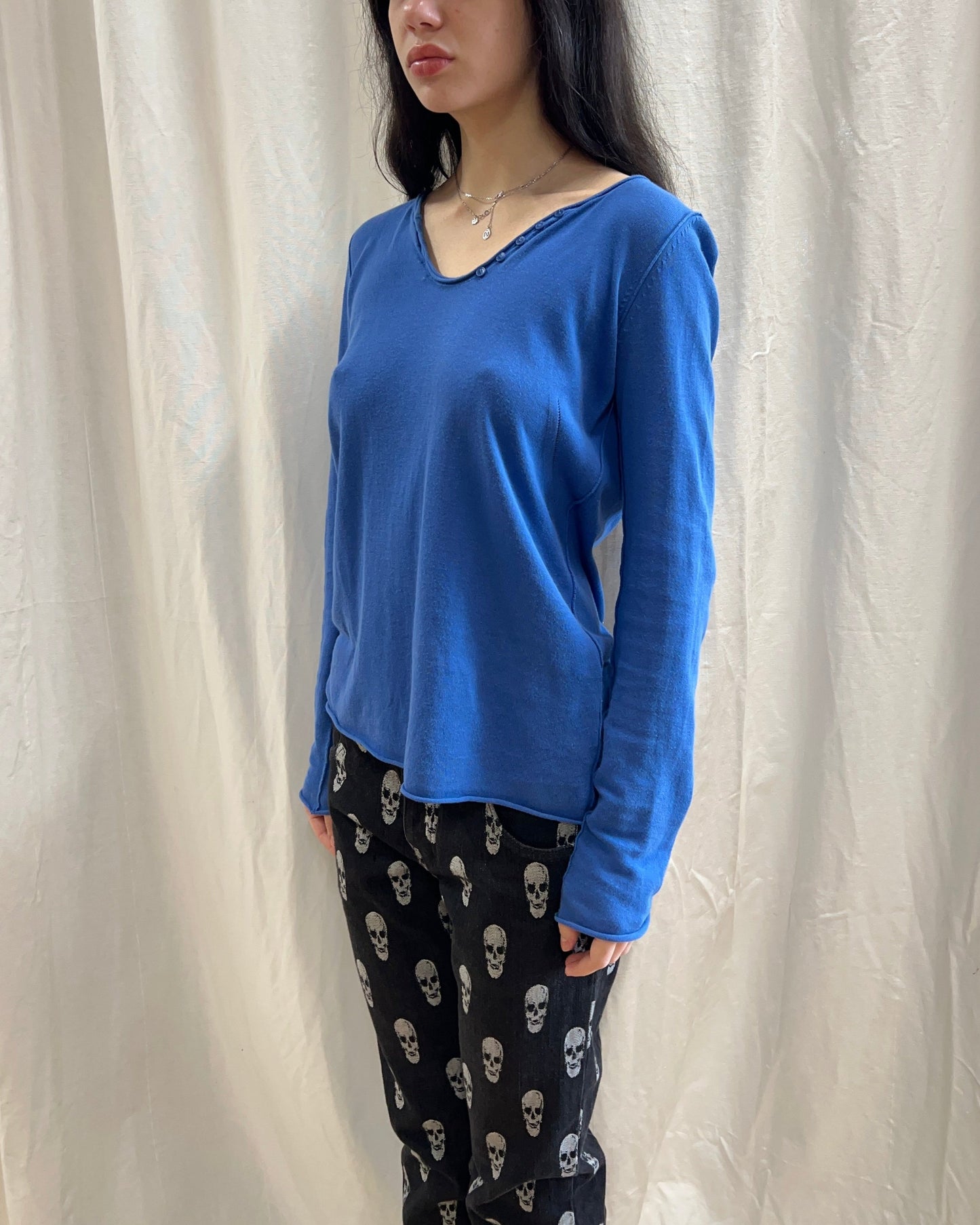 French Brand Blue Pegasus Knit