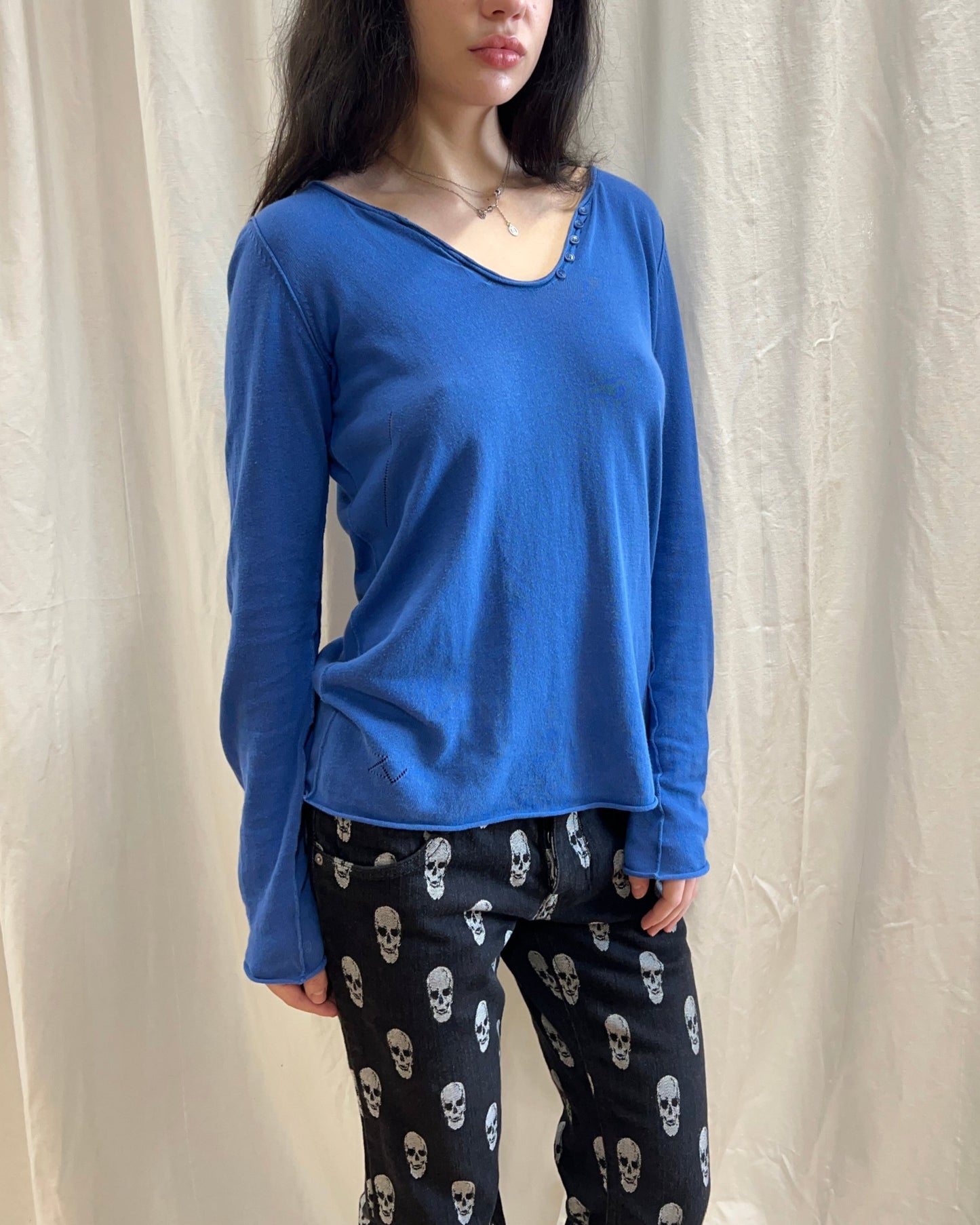 French Brand Blue Pegasus Knit