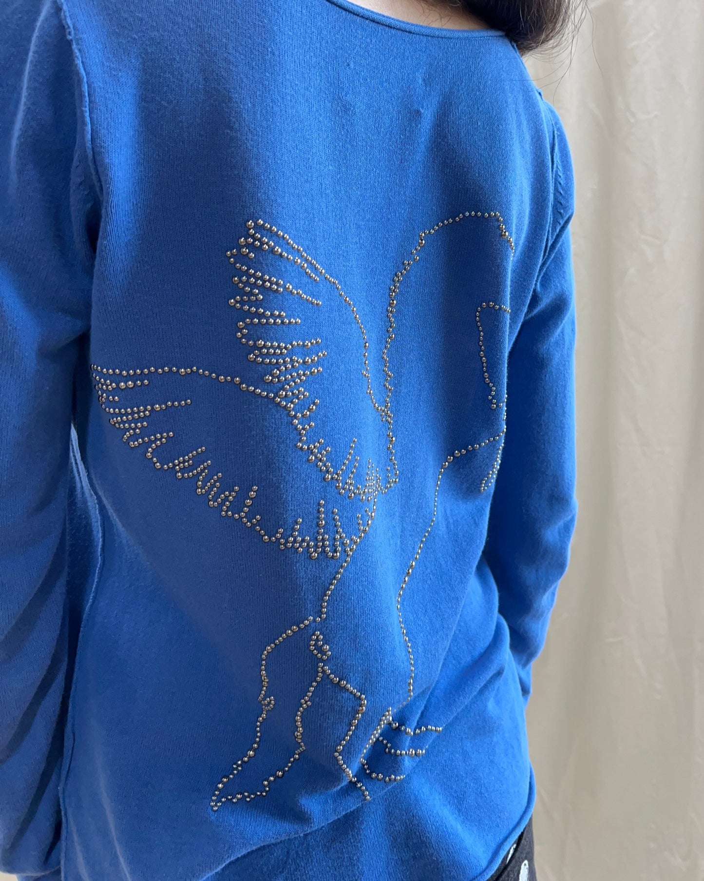 French Brand Blue Pegasus Knit