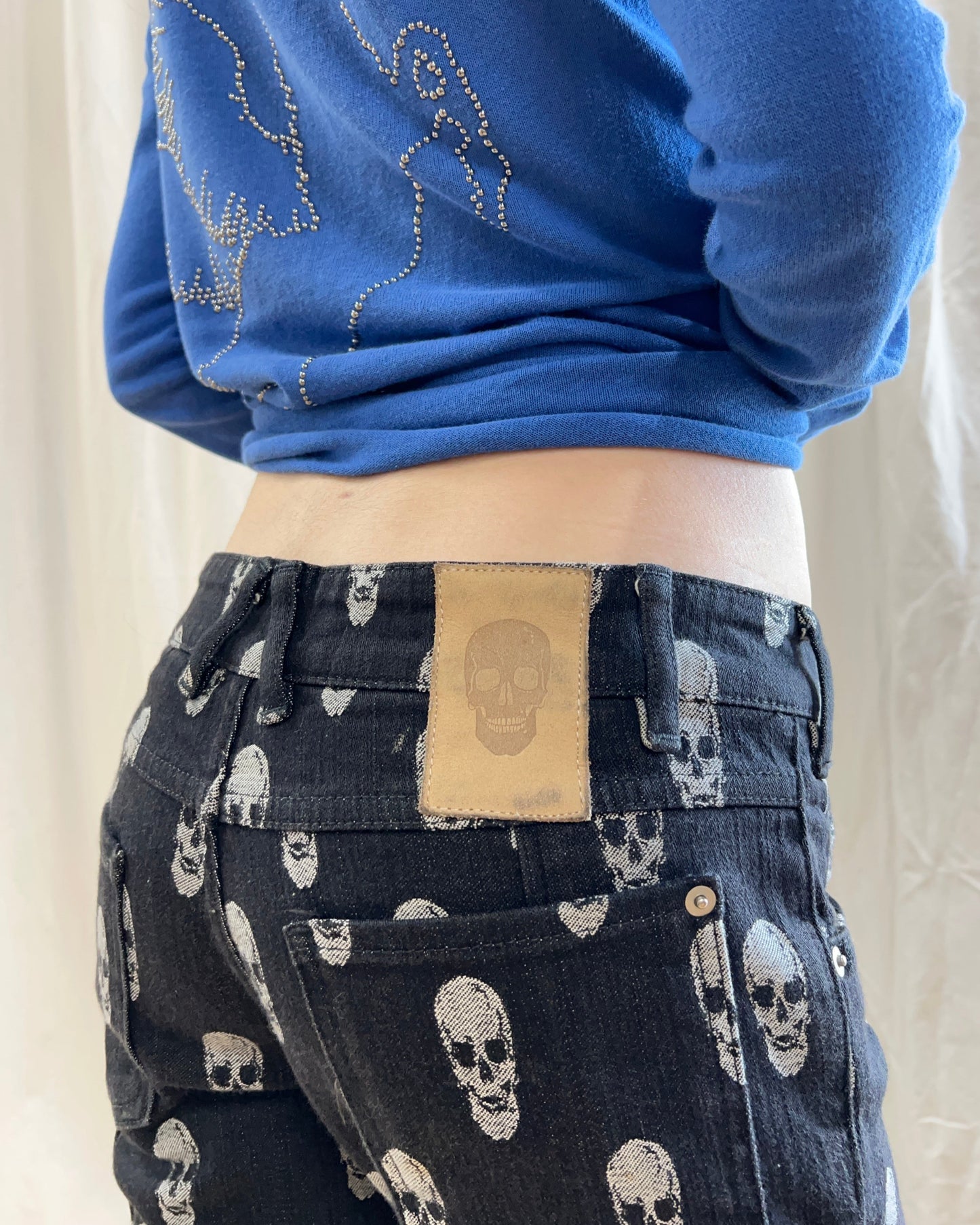 Alexandre Herchcovitch Skull Print Denim