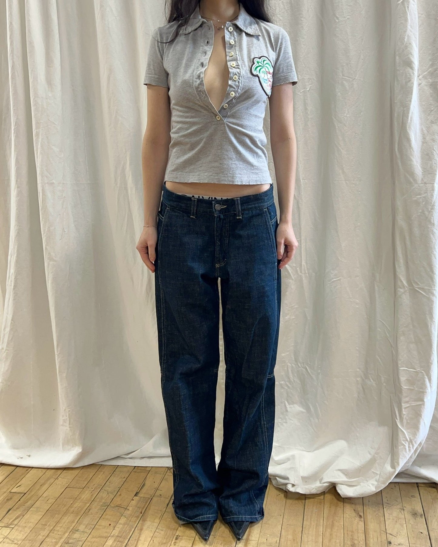 Scandinavian Brand Dark Wash Denim