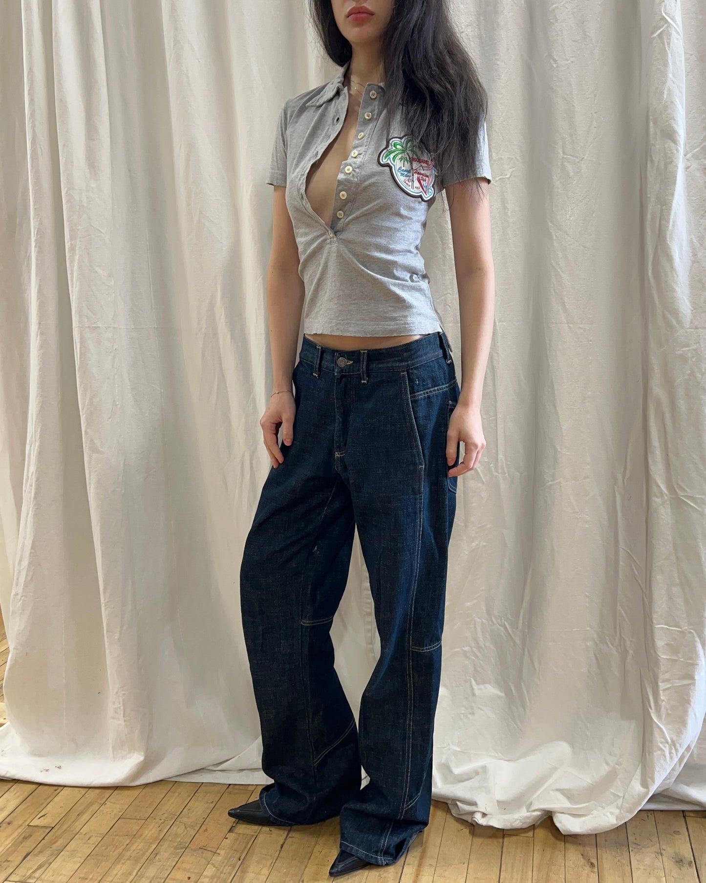 Scandinavian Brand Dark Wash Denim