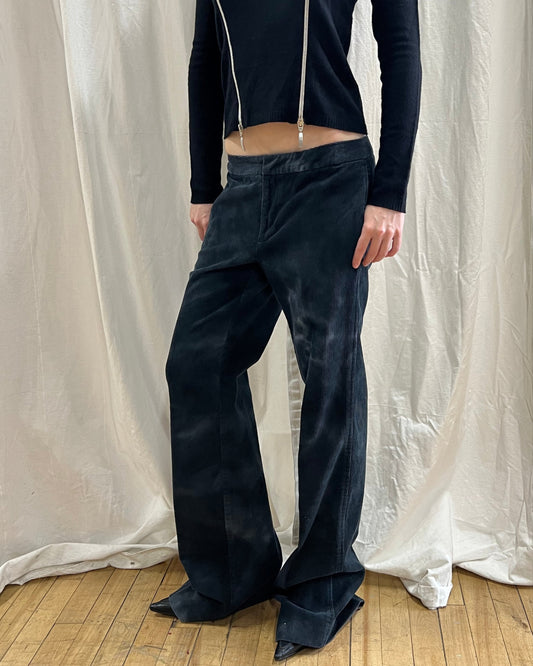 Low Rise Wide Leg Corduroy Trousers