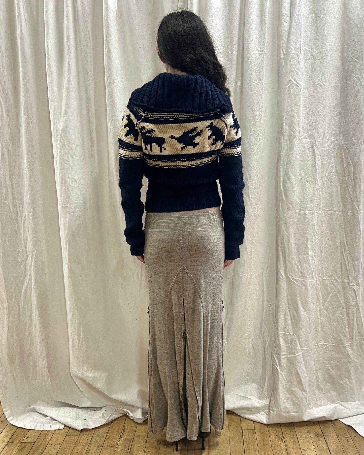 Dsquared² F/W 2004 Knit Zip Up Sweater