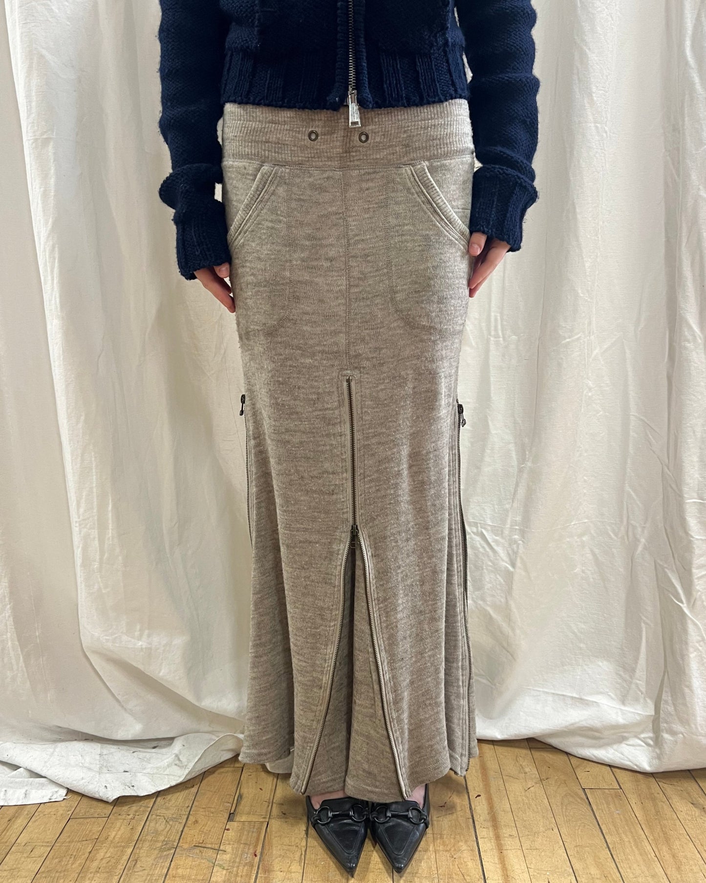 GOA Grey Sweat Maxi Skirt