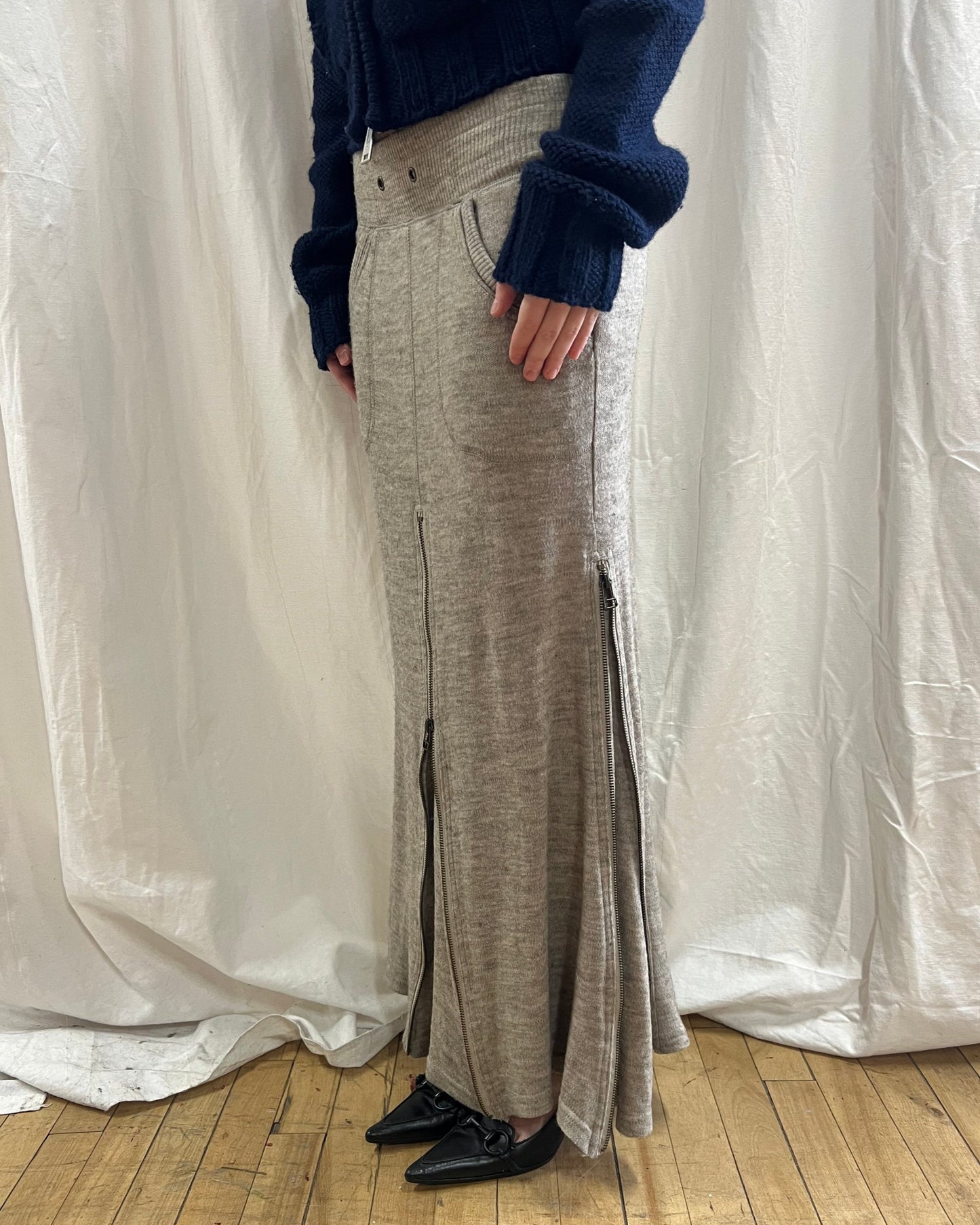 GOA Grey Sweat Maxi Skirt