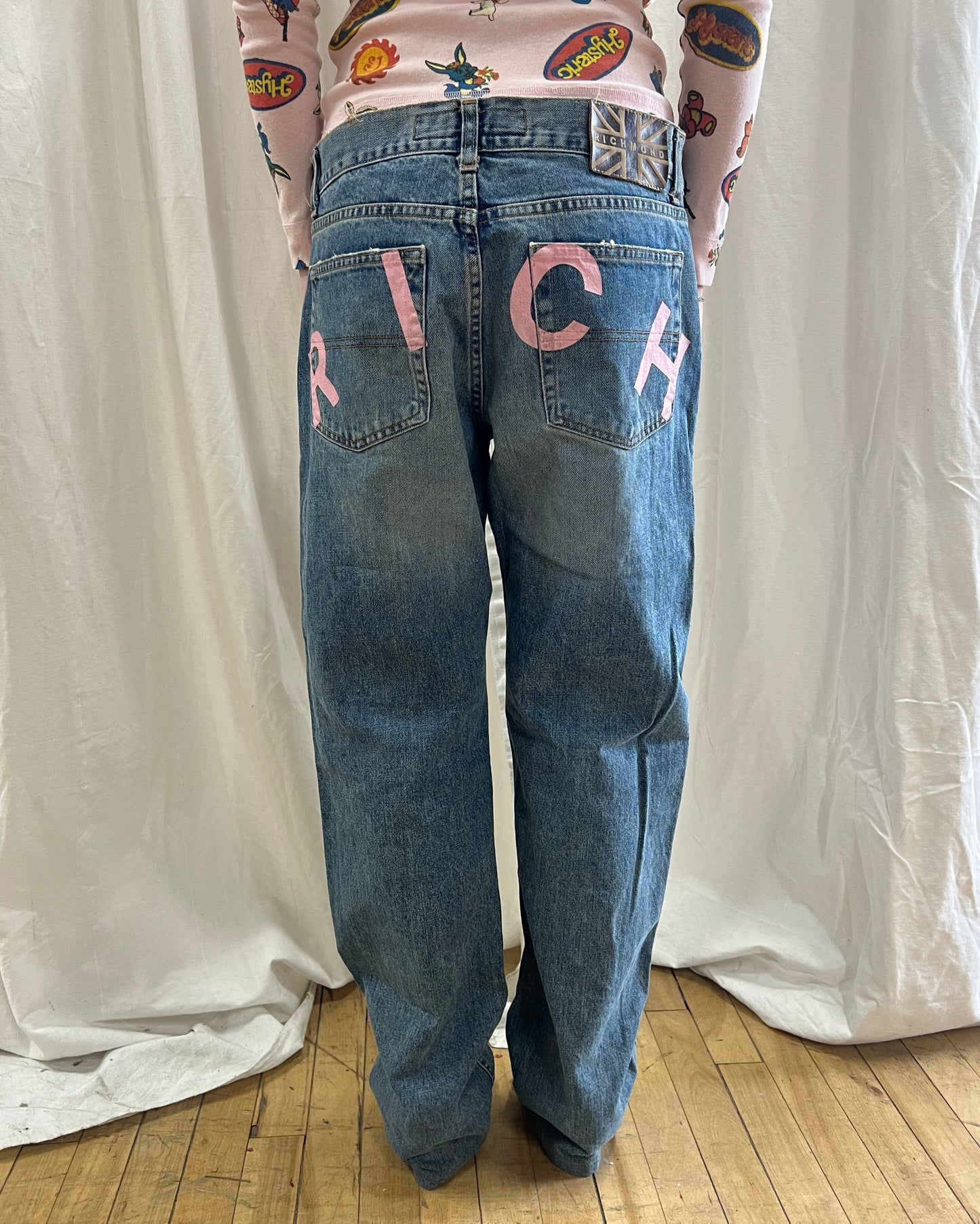 Richmond Spell Out Denim