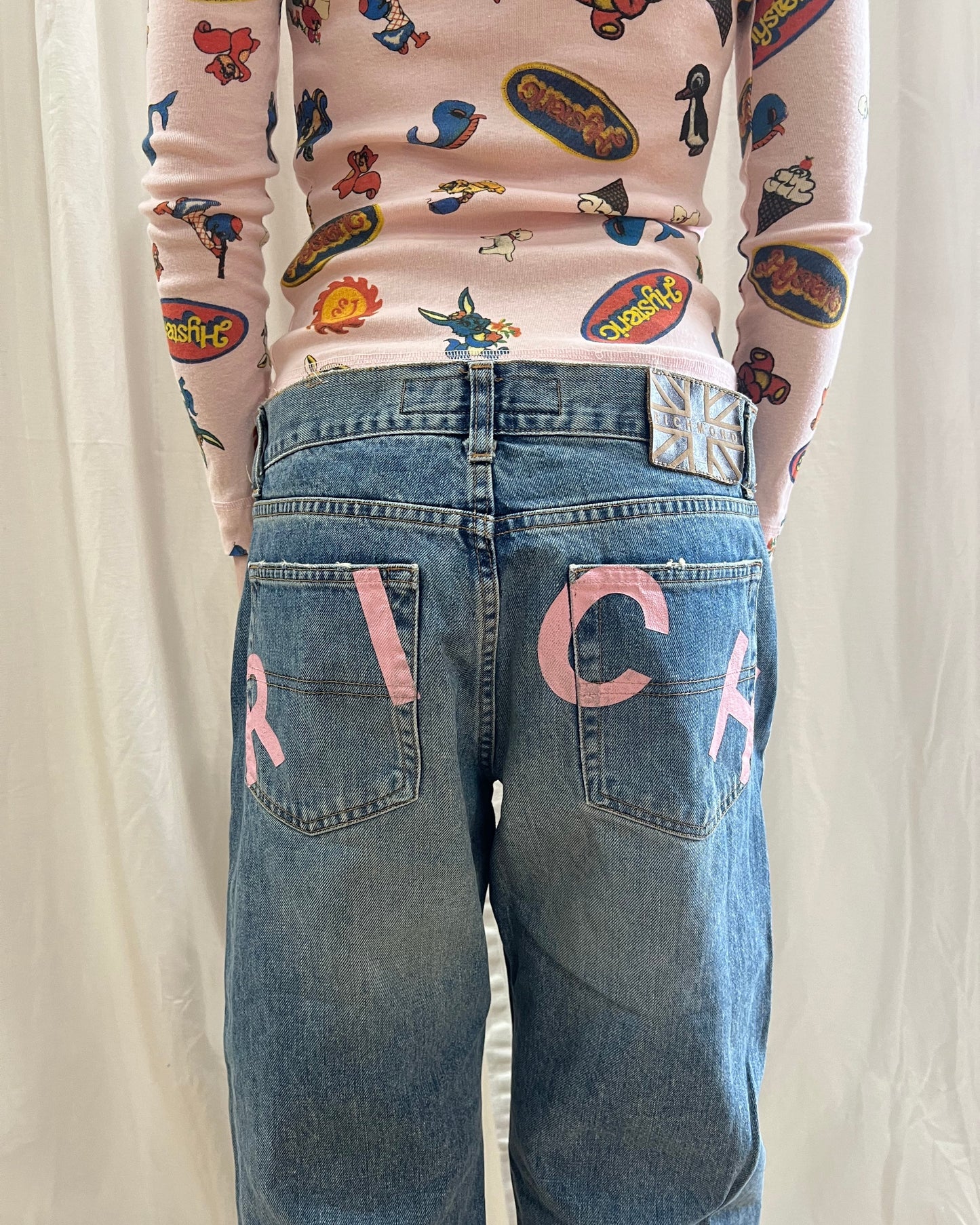 Richmond Spell Out Denim