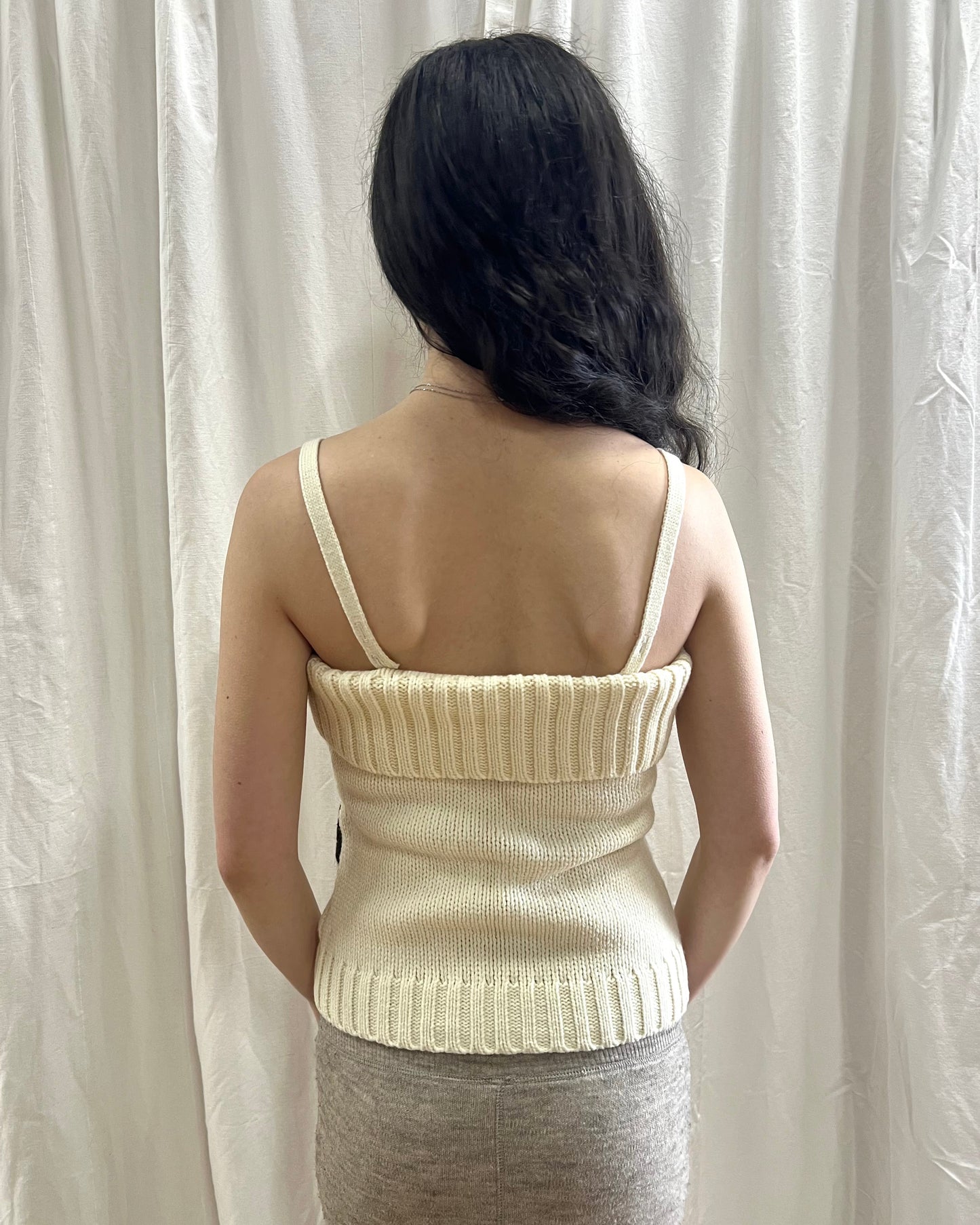 Knitted Patterned Tank Top