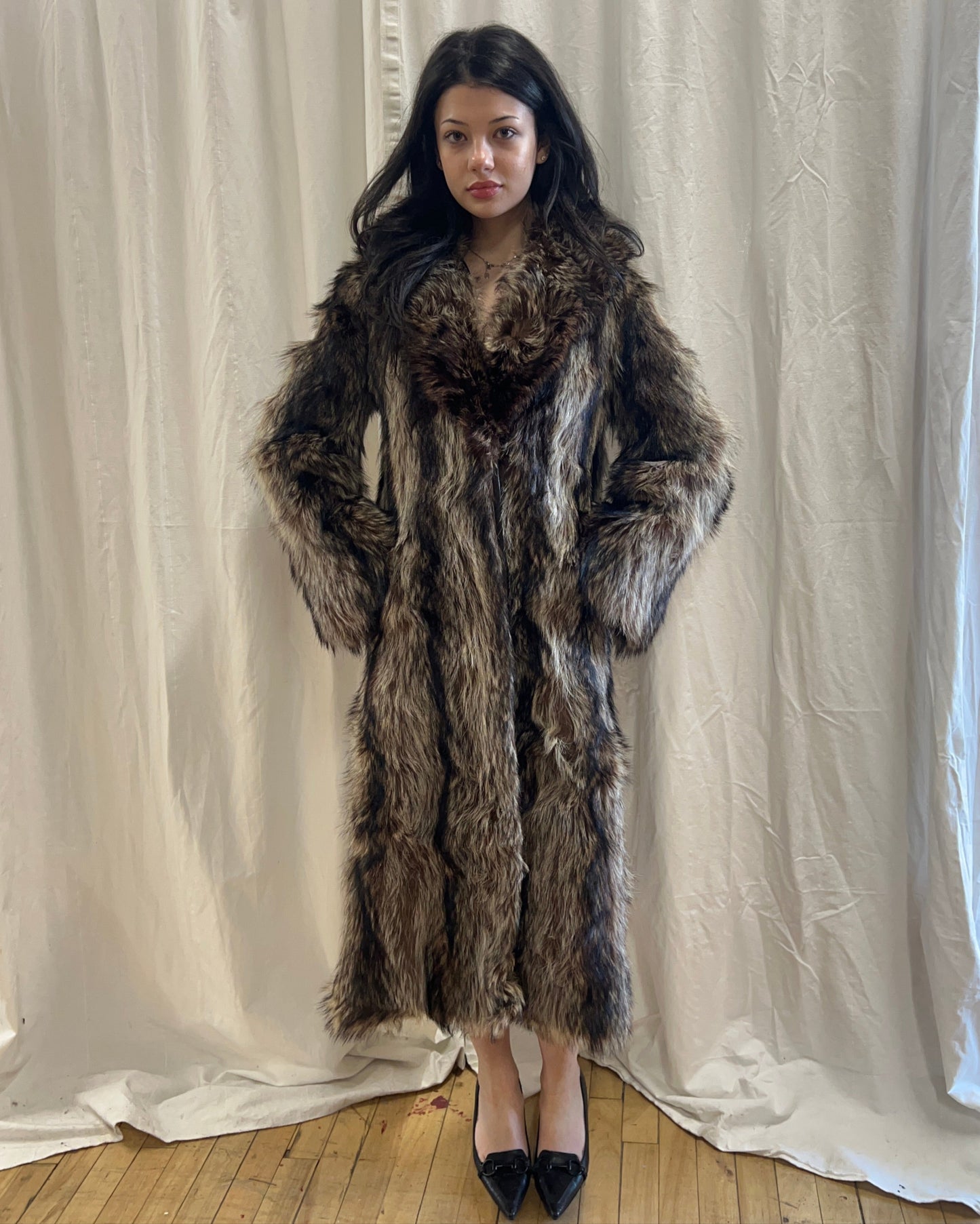 Vintage Genuine Fur Full Length Coat