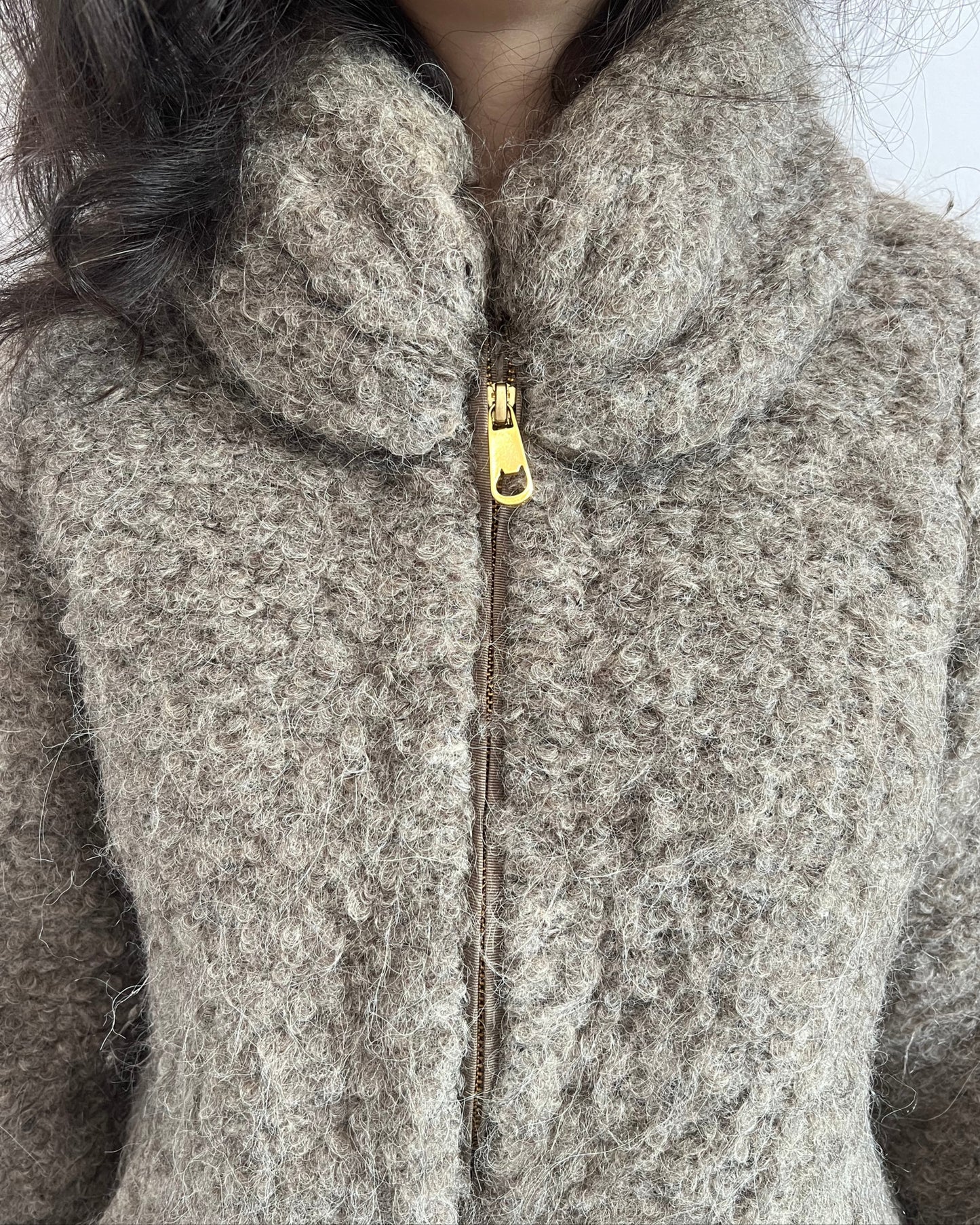 Tsumori Chisato Grey Fuzzy Jacket