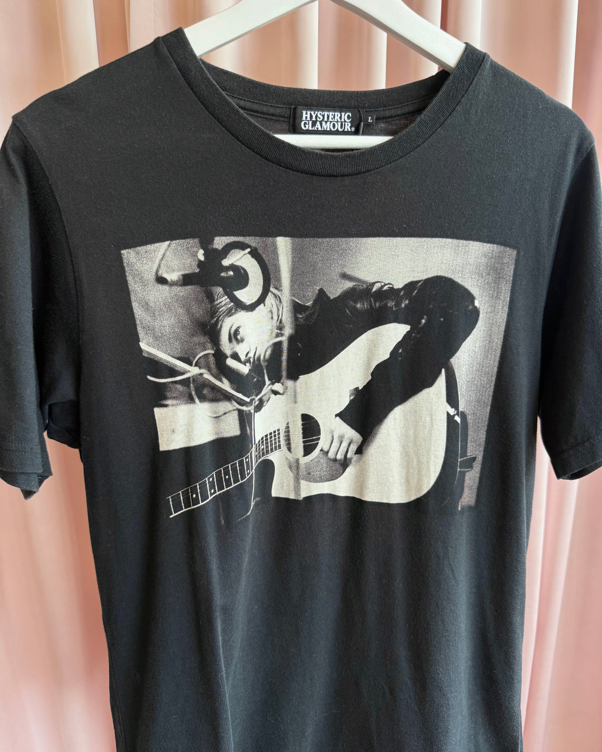 Hysteric Glamour "Kurt Cobain" Black Graphic T-Shirt