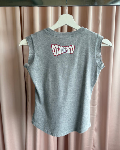 Dsquared² S/S 2005 "Get High On Life" Grey Tank Top