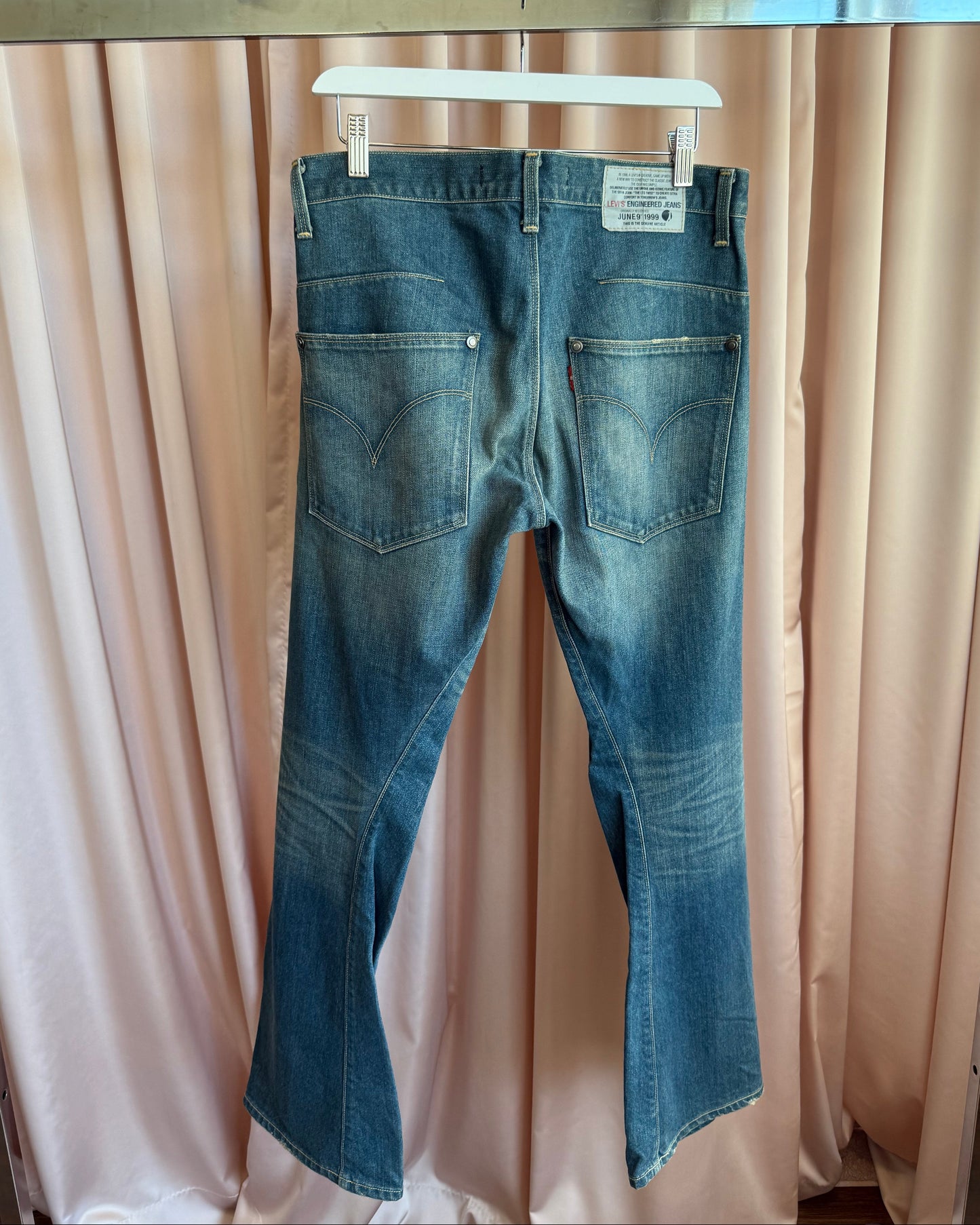 Levi's Engineered Jeans Faded Blue Twist Denim