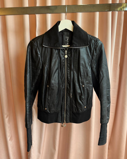 Patrizia Pepe Black Leather Jacket