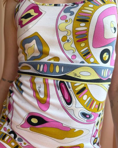 Emilio Pucci 2000’s Era Printed Mini Dress