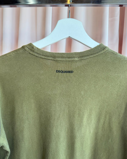 Dsquared² F/W 2005 "Che Jesus" Olive Long Sleeve T-Shirt