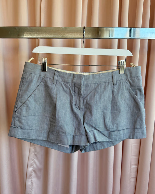 Prada Sport Blue & White Striped Cotton Mini Shorts