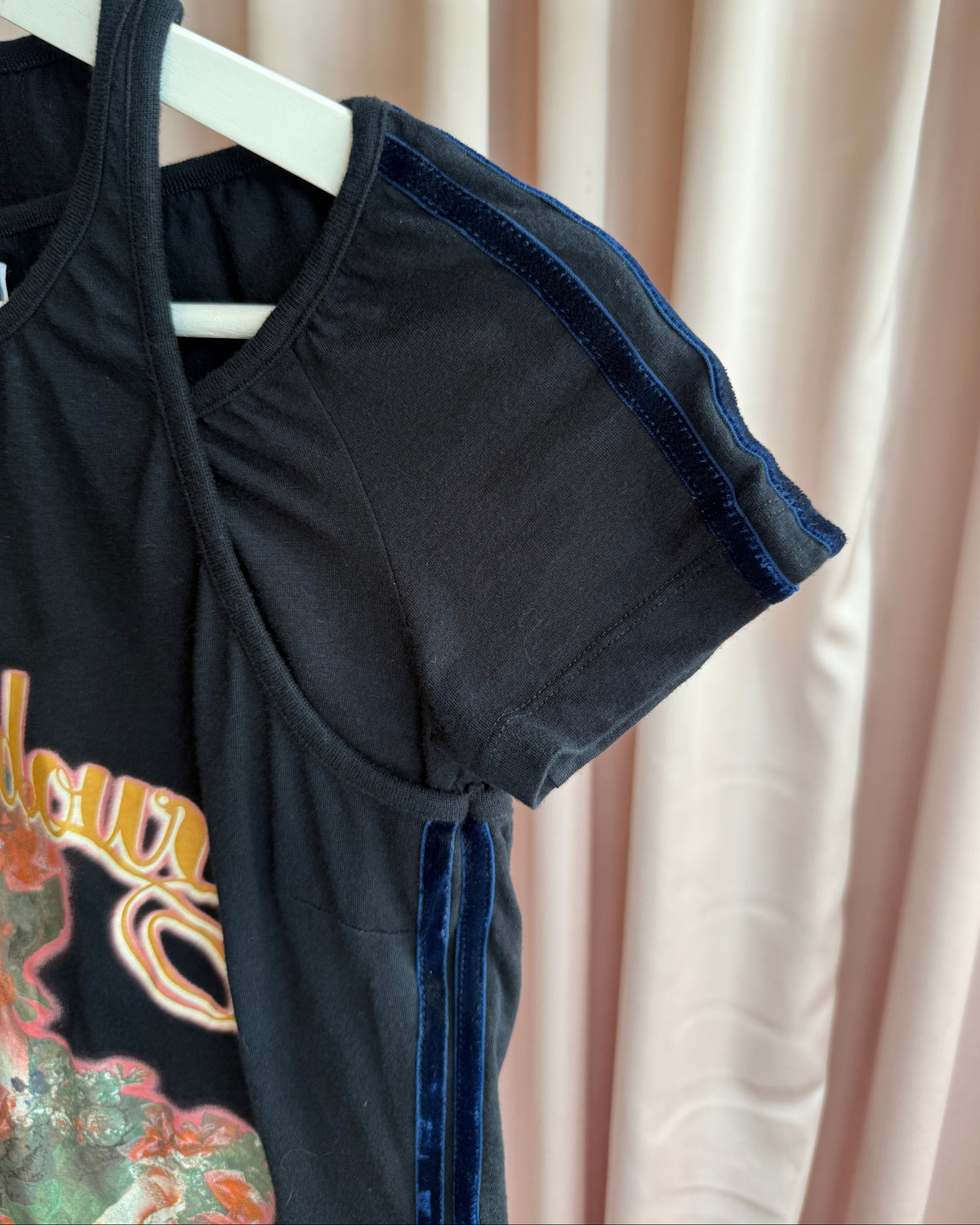 D&G F/W 2003 Marie Antoinette Graphic Black Double Layered Top