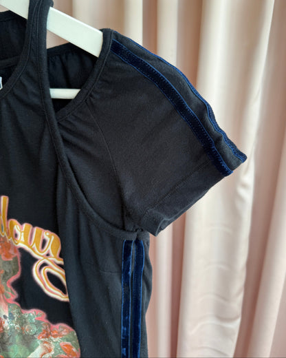D&G F/W 2003 Marie Antoinette Graphic Black Double Layered Top