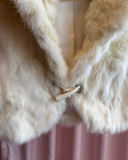 Genuine White Rabbit Fur Vest