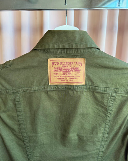 Dsquared² S/S 2003 Olive Green Long Sleeve Button Up Shirt