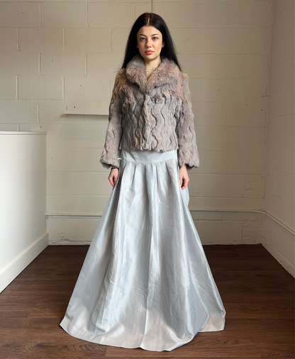 Silver Full Length Skirt