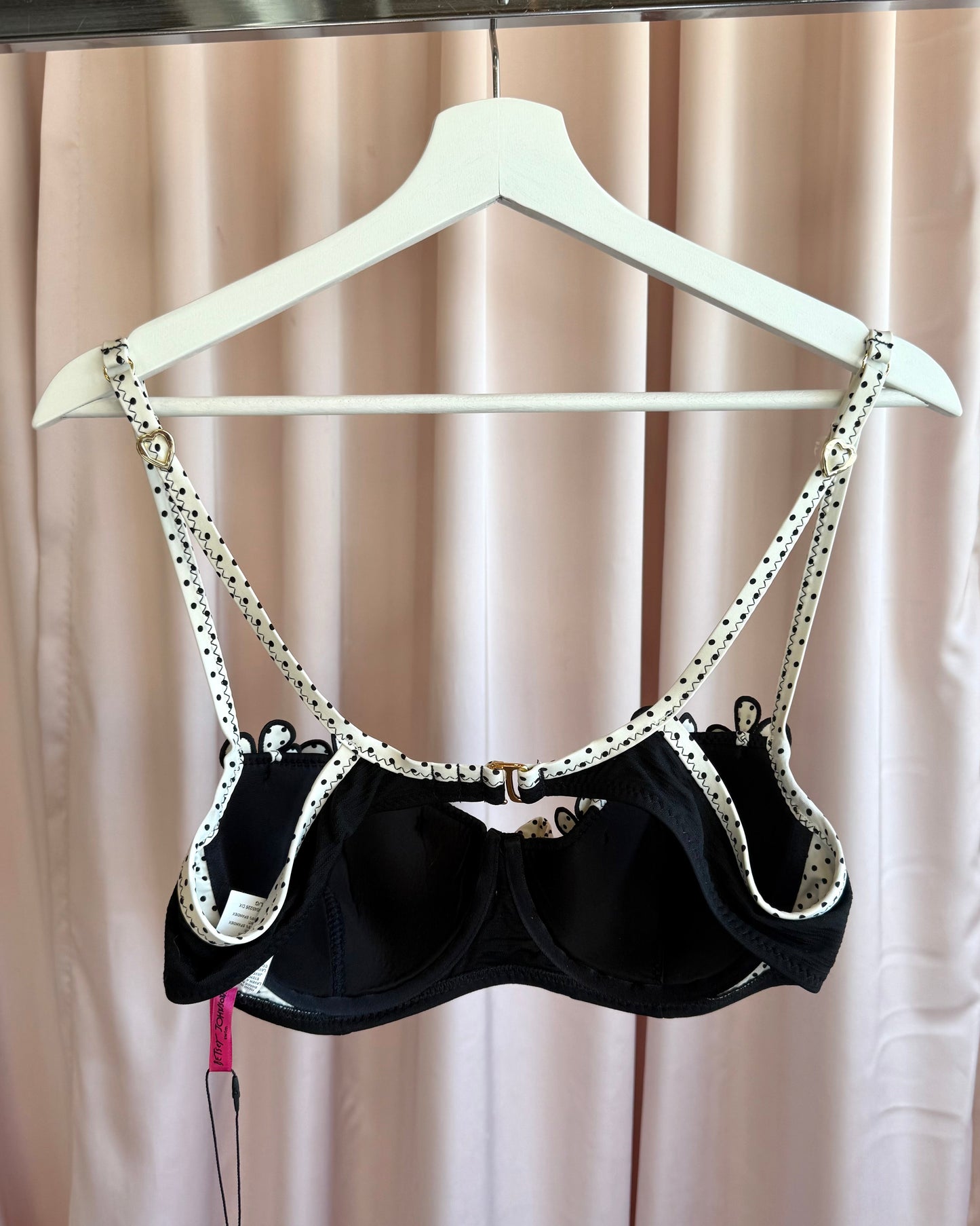 Betsey Johnson Black & White Polka Dot Bikini
