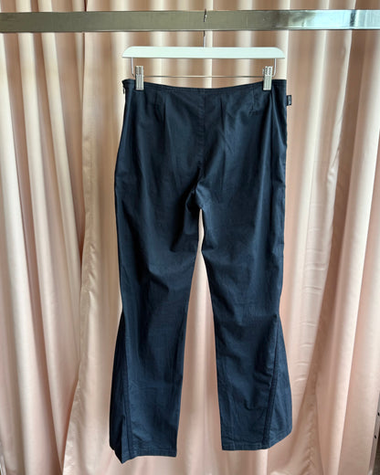 Moschino Jeans Navy Sailor Button Flare Pants