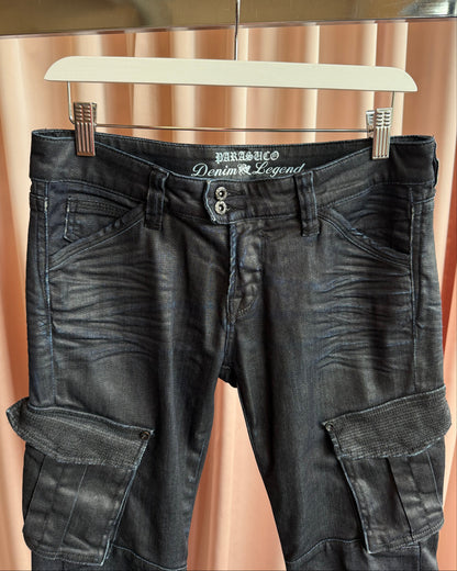 Parasuco Coated Stretch Denim Cargo Pants