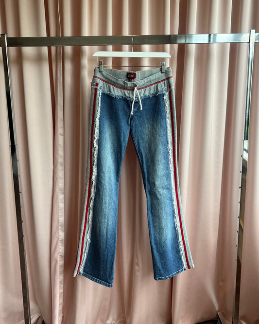 2000's Denim Hybrid Sweatpants