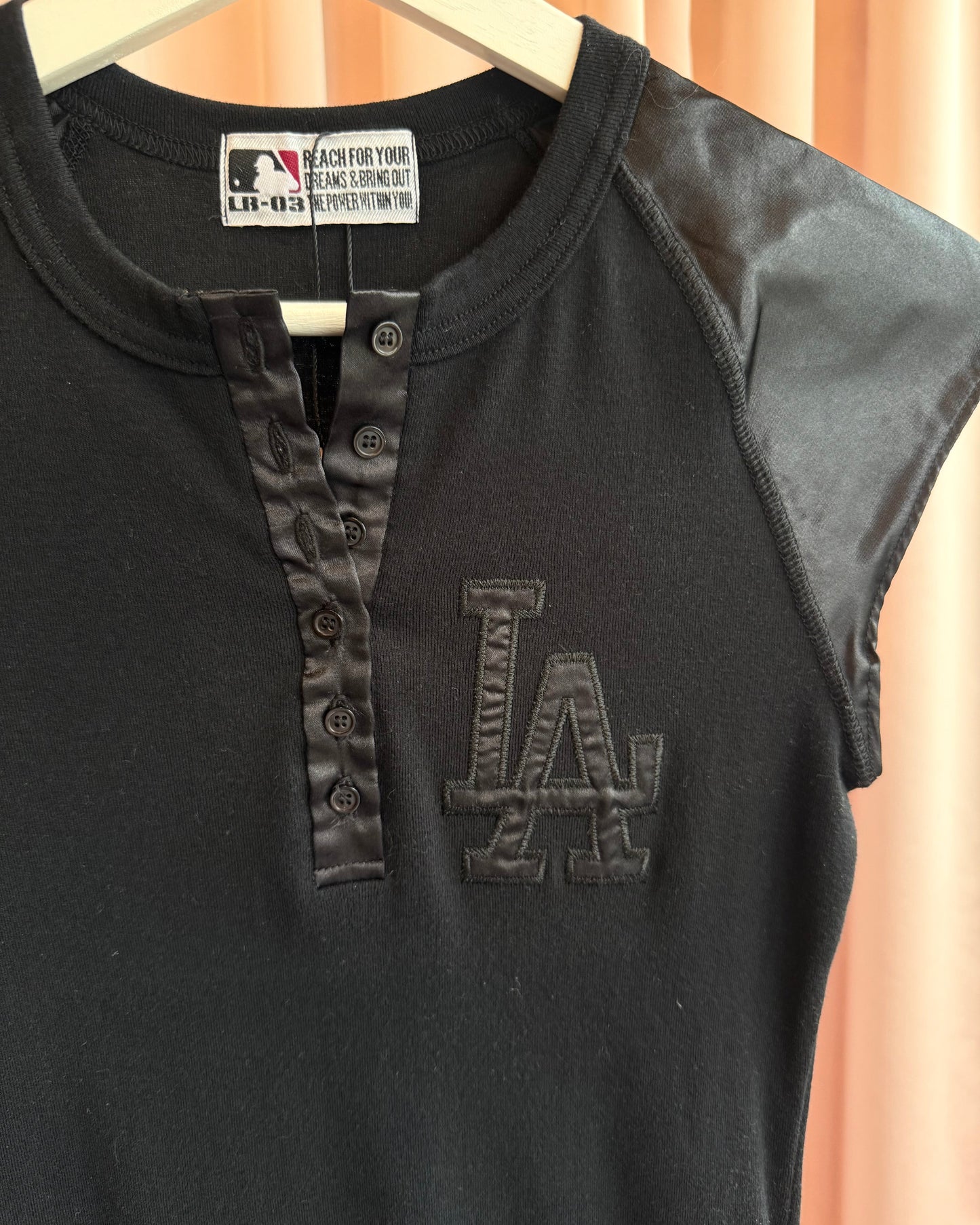 Japanese Brand x MLB LA Dodgers Black Raglan Tee