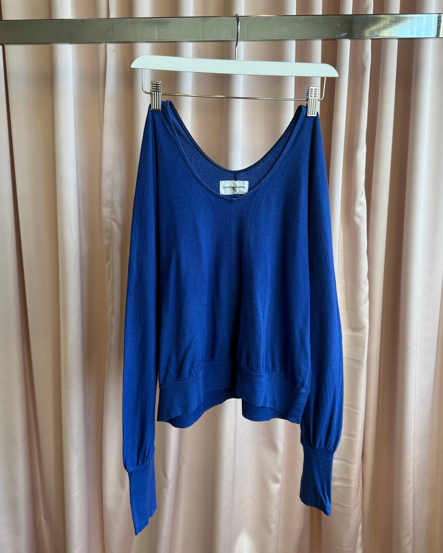 Tsumori Chisato Royal Blue Knit Long Sleeve Top