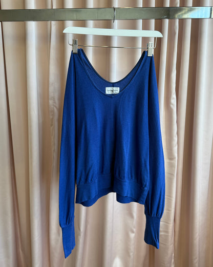 Tsumori Chisato Royal Blue Knit Long Sleeve Top