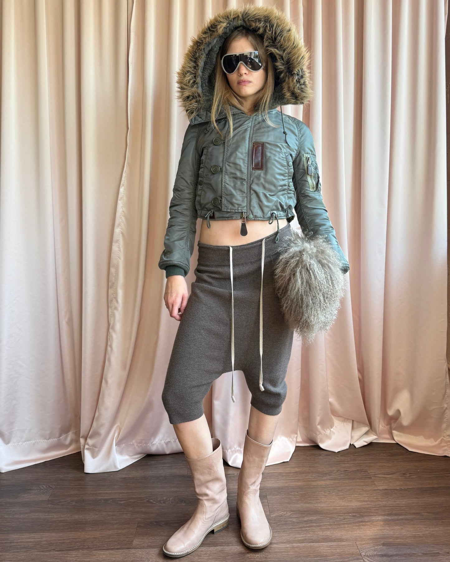 Rick Owens F/W 2016 Mastodon Dust Wool Pod Shorts