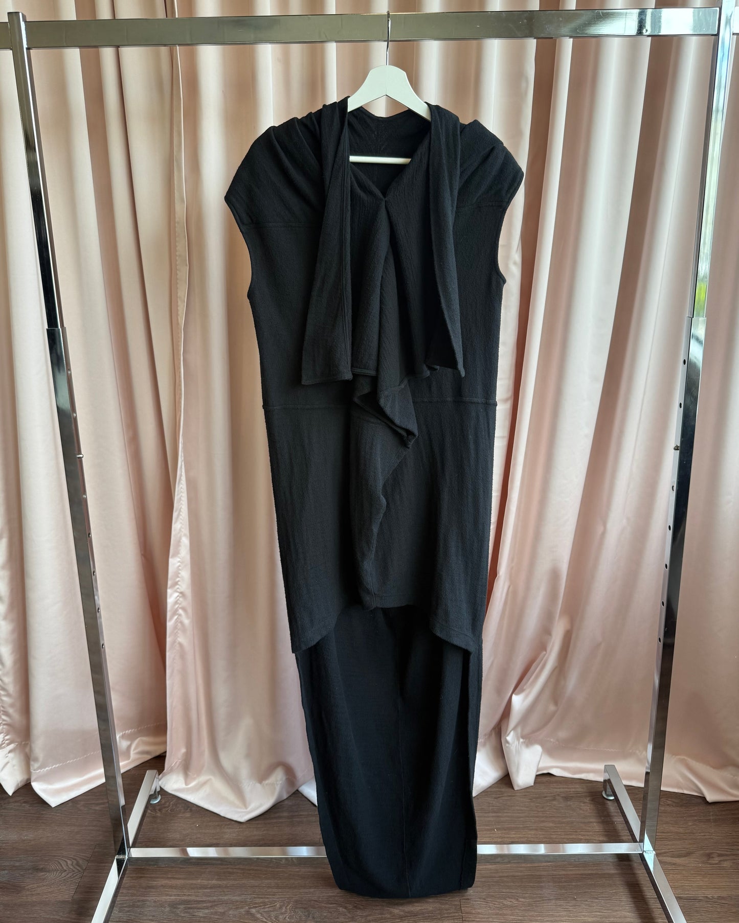 Rick Owens DRKSHDW F/W 16 Black High Low Dress