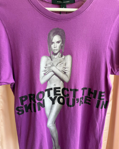 Marc Jacobs "Protect The Skin You're In" Victoria Beckham T-Shirt