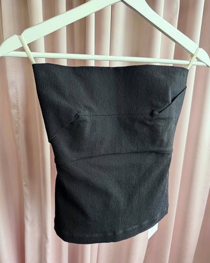 Rick Owens F/W 20 Performa Black Strapless Bustier Top