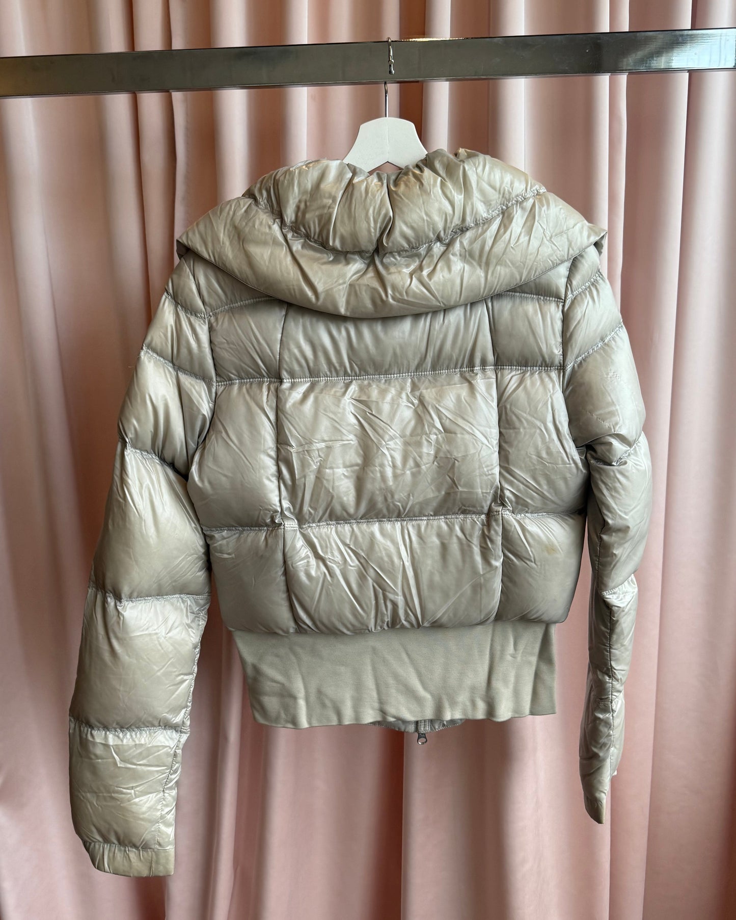Patrizia Pepe Grey Goose Down Puffer Jacket