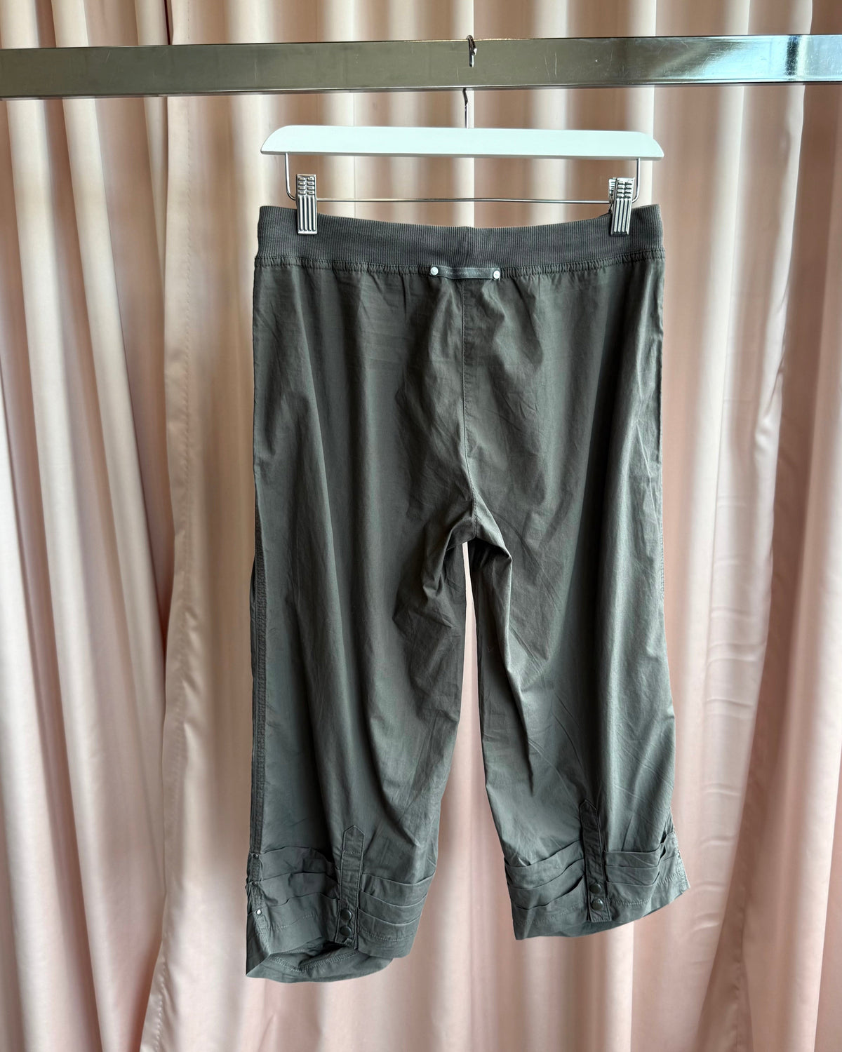 Cop Copine Charcoal Grey Lightweight Cropped Pants